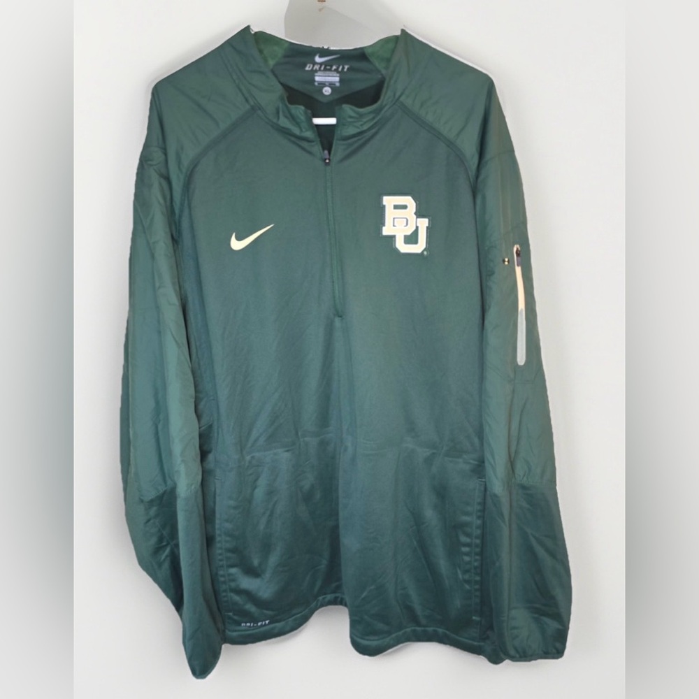 Nike Baylor Bears Mens DriFit On Field Pullover Jacket Big 12 XL